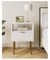 Bedside furniture, nightstands, dressers with drawers for bedrooms, small side tables with drawers, end tables with gold frames for bedrooms, living rooms, and white stripes